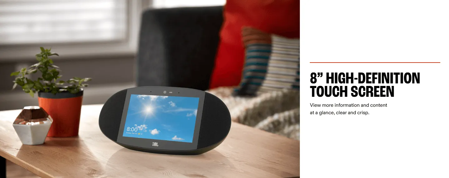 JBL Link View Smart Display Speaker With Google Assistant