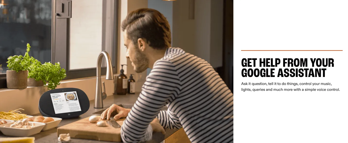 JBL Link View Smart Display Speaker With Google Assistant