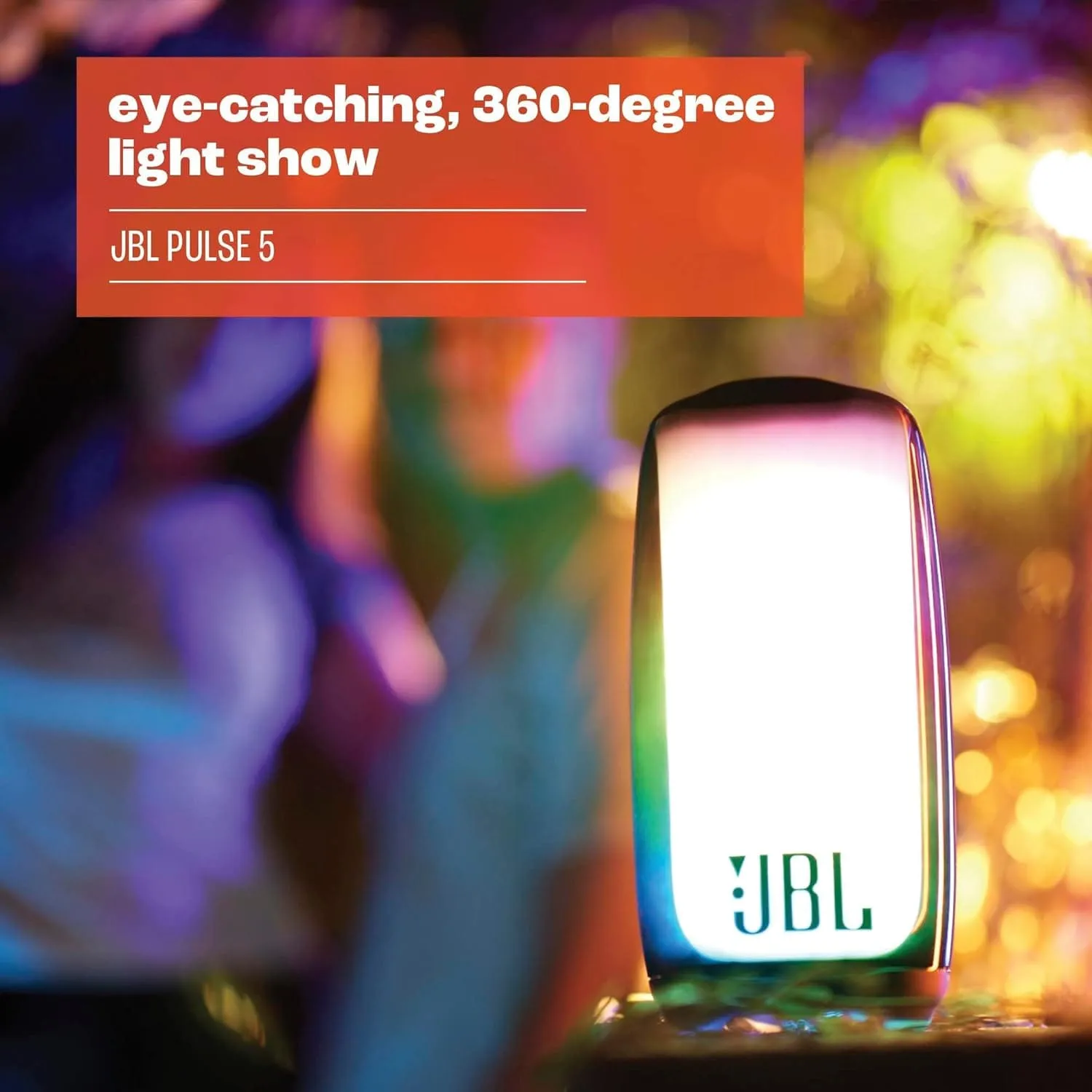 JBL Pulse 5 Portable Bluetooth Speaker with Light