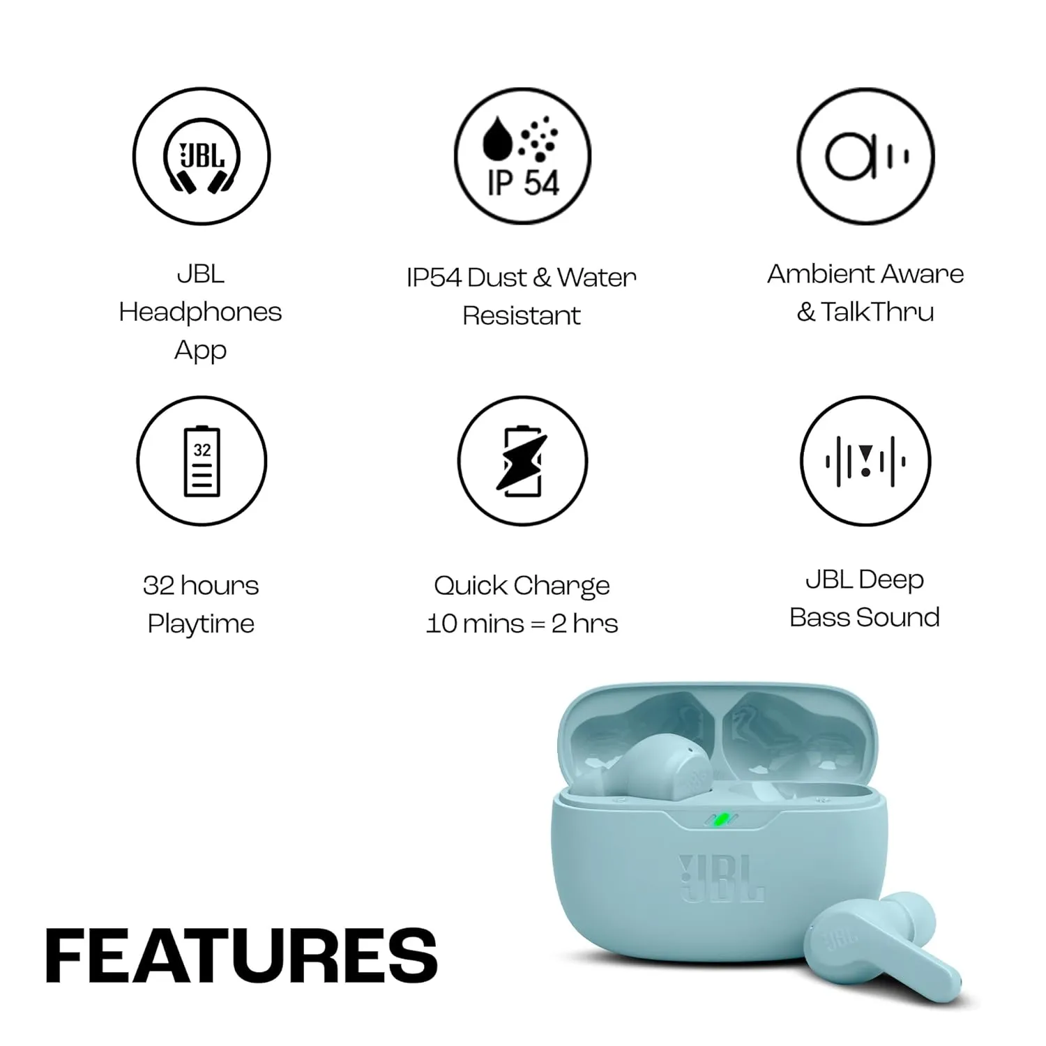 JBL Wave Beam True Wireless Earbuds