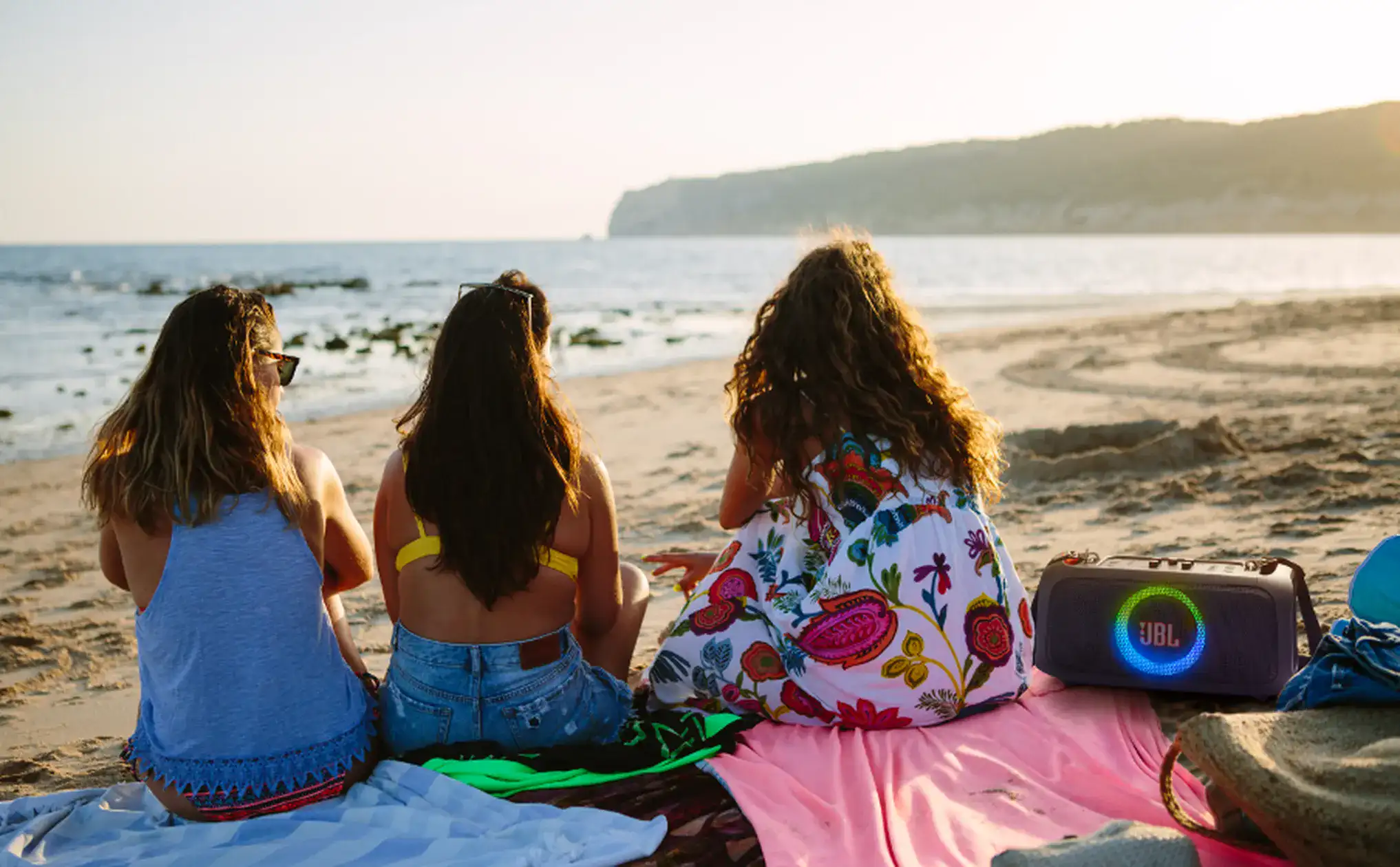 JBL PartyBox On-The-Go Essential Portable Party Speaker With Wireless Microphone