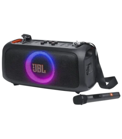 JBL PartyBox On-The-Go Essential Portable Party Speaker With Wireless Microphone
